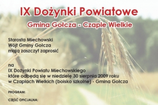 Przed Powiatowym Świętem Plonów